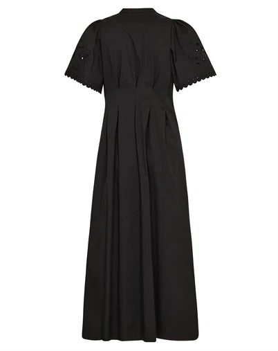 Co'Couture - Poppy CC Emb Pleat Kjole - Black